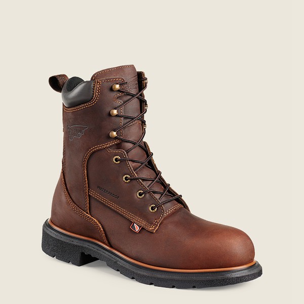 Bottes de Sécurité Red Wing - Dynaforce® - 8-Inch Waterproof Toe - Marron - Homme 129GALOXJ